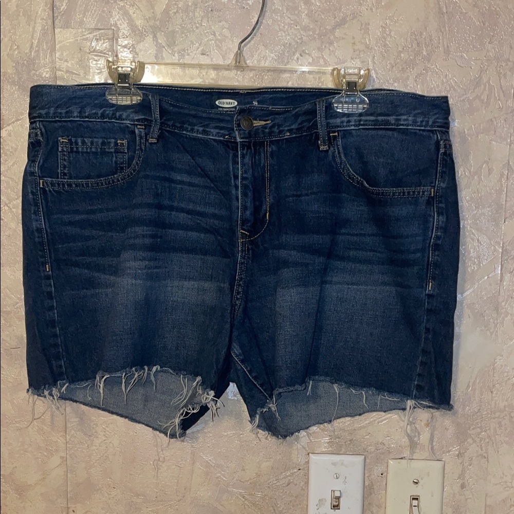 Old Navy Dark Blue Jean Shorts (14)
